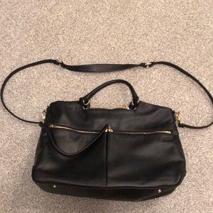 LIKE NEW!! black and gold leather HOBO bag